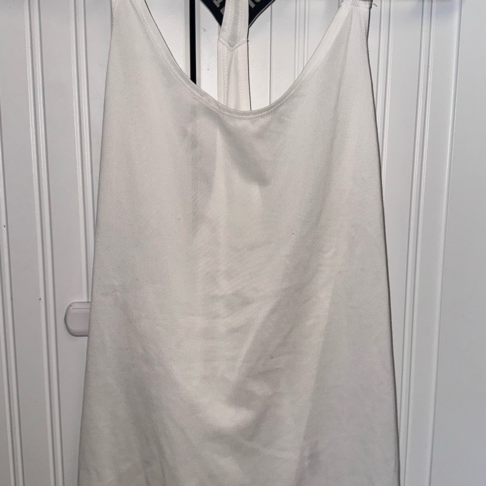 Nike White Tank Top with Black Straps
